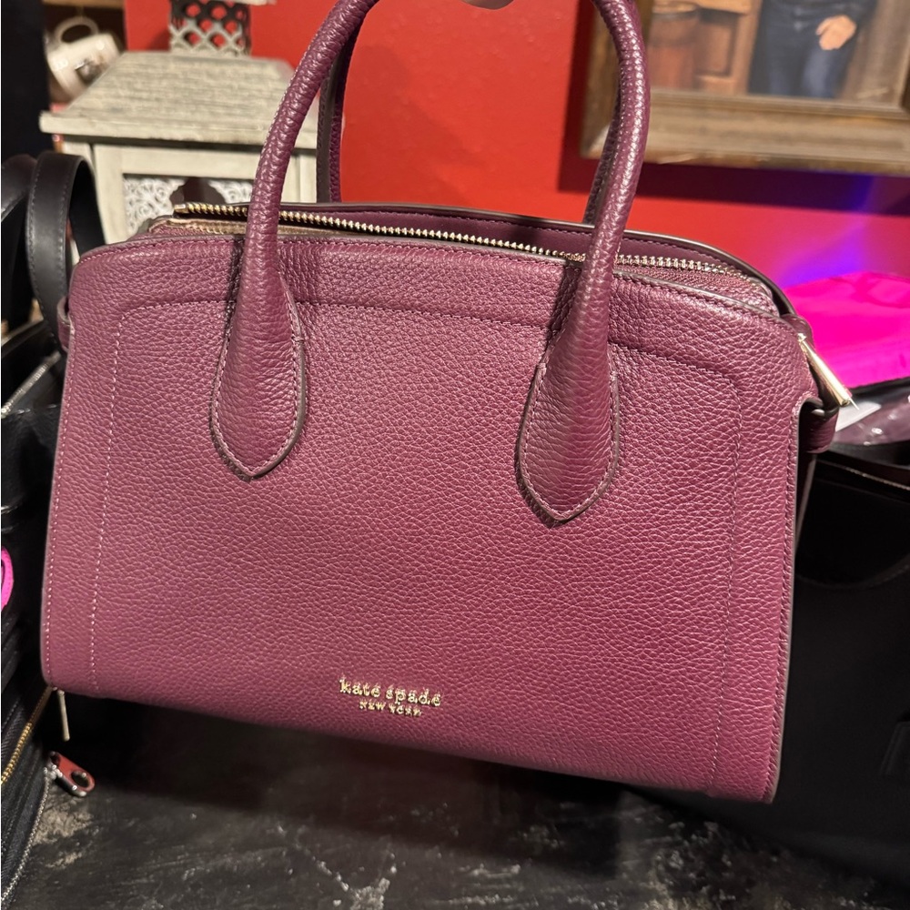 Kate Spade Purple Leather Handbag